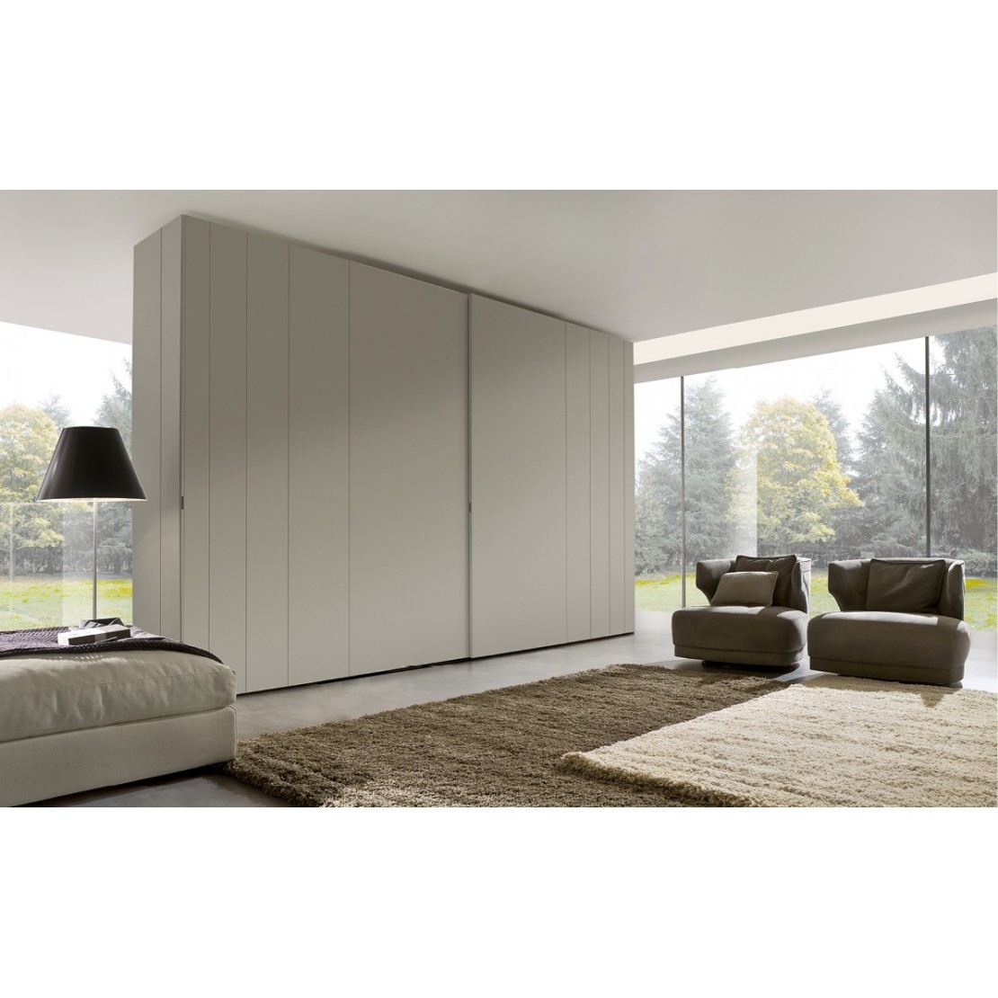 Maxi Espace Wardrobe In Lacquered Glass La Falegnami